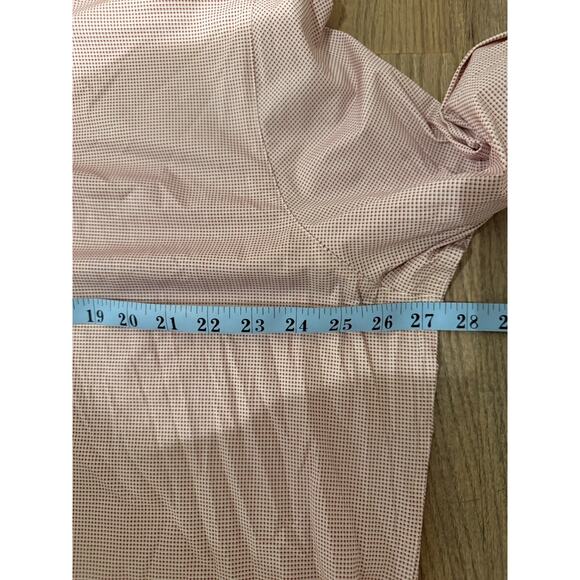 Rhone Men’s Red & White Dress Shirt Size XXL Classic Fit Fine Italian Fabric - Picture 4 of 5